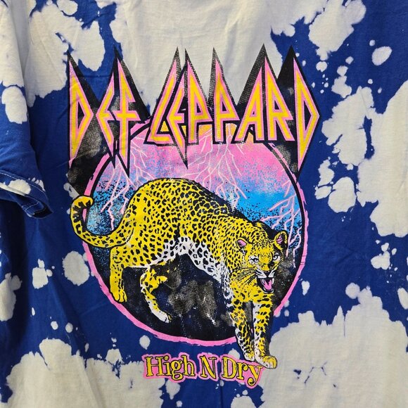NWOT Def Leppard Licensed High N Dry Graphic Band Tee Size XL - Picture 4 of 4